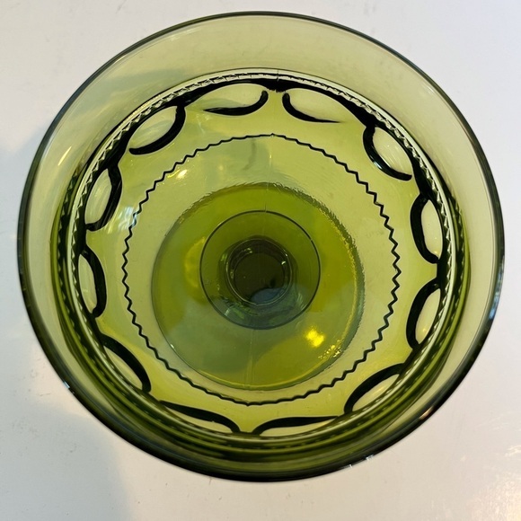 Indiana Glass Kings Crown Thumbprint Design Footed Sherbet Dishes - Picture 8 of 10